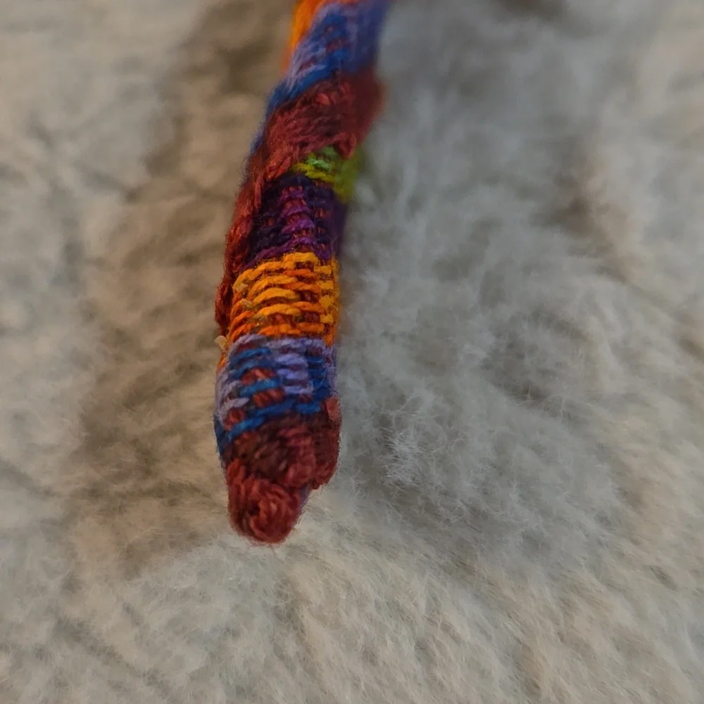 Multicolored Fabric Covered Headband, Excellent Like New Condition
